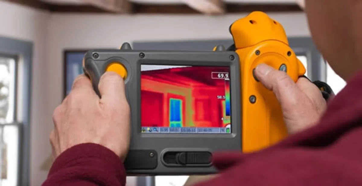 home energy audit service capturing thermal readings to analyze insulation and electrical efficiency in Overland Park, KS
