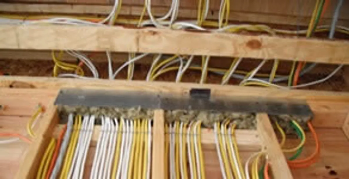 new construction wiring services with organized electrical rough-in performed by licensed electricians in Overland Park, KS