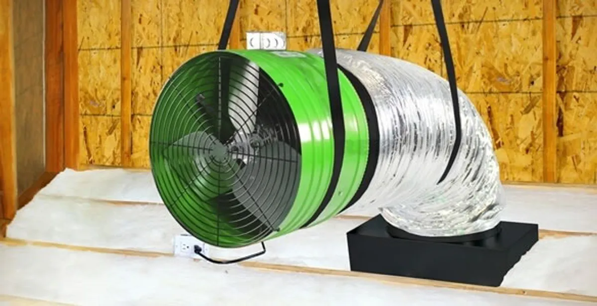 whole house fan installation services with professionally mounted ventilation fan system in Overland Park, KS